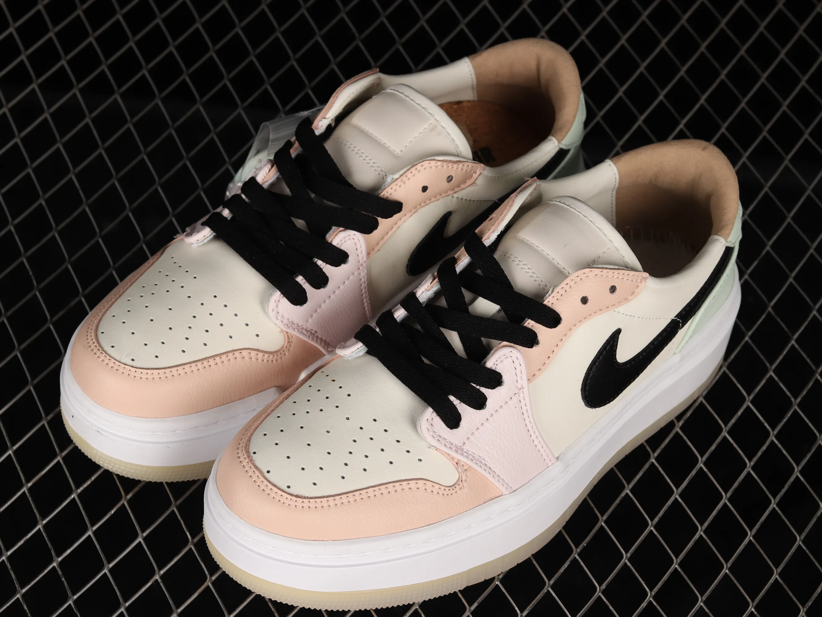 All categories Air Jordan Jordan series basketball shoes Air Jordan 1 Low Air Jordan 1 Elevate Low SE "Wolf Grey" Little AJ thick-soled retro basketball shoes DH0979-101